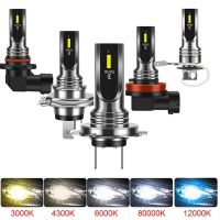 2Pcs H4 H7 H11 H1 H3 LED Bulb Super Bright CSP Car Fog Lights Headlight 12V 24V 8000K 6000K Driving Day Running Lamp Auto Bulb