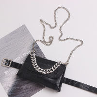 Women fanny pack high quality chain vintage shoulder bag waist packs fashionable belt phone mini bag ladies luxury designer