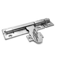 【YF】 4Inch 5inch 6inch  Stainless Steel Hardware Door Lock Barrel Bolt Latch Padlock Clasp Set Brushed