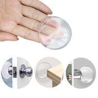 Clear Silicone Door Handle Bumper Protective Plug Stopper Wall Protector Non-slip Shock Absorbent Muffler Self Adhesive