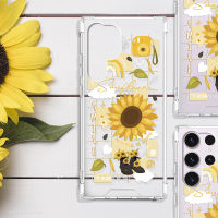 เคสใส ดอกทานตะวัน รุ่น Samsung Note / S  ซัมซุง ดอกเหลือง ทานตะวัน