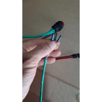 [HCM](Bộ 5 cái nút Màu Xanh) nút Nguồn Power Led loại dây tốt dài 80Cm