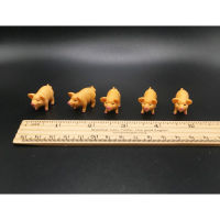 ฟิกเกอร์สัตว์ จิ๋ว หมูน้อย น่ารัก  Lot of 5 MINIATURE PIGS Mini Farm Animals Figures Figurine Pig