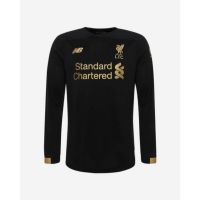 เสื้อแขนยาว พิมพ์ลาย Liverpool สีดํา 180gsm สําหรับทุกเพศ