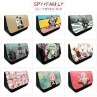 [COD] Spy play house animation peripheral zipper flip pen bag cartoon large capacity student pencil case