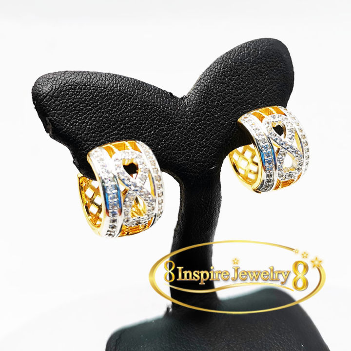 inspire-jewelry-ต่างหูเพชรสวิส-งานจิวเวลลี่-white-gold-plated-diamond-clonning-silver