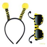 ▩ Treeling Bee Party Costume Cosplay Accessory Bee with Tentacle Hair Bands Hair Hoop for Kids Women Festival Decoration