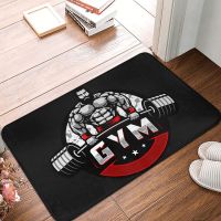 【YF】۞  Custom Gym Doormat Non-Slip Entrance Door Floor Mats Muscle Garden Rug Footpad