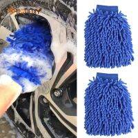 1Pcs Premium Microfiber Ultra Chenille Soft Scratch-Free Waterproof Car Wash Mitt / Universal for Cleaning Tools Automotive Household/ Auto Care Double-faced Glove Chenille