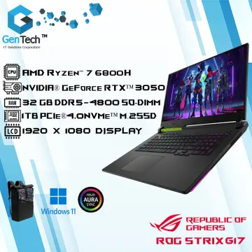 ASUS ROG Strix G17 17.3” 240Hz Gaming Laptop QHD AMD Ryzen 9 7945HX with  16GB Memory NVIDIA GeForce RTX 4070 1TB SSD Eclipse Gray G713PI-DS94 - Best  Buy
