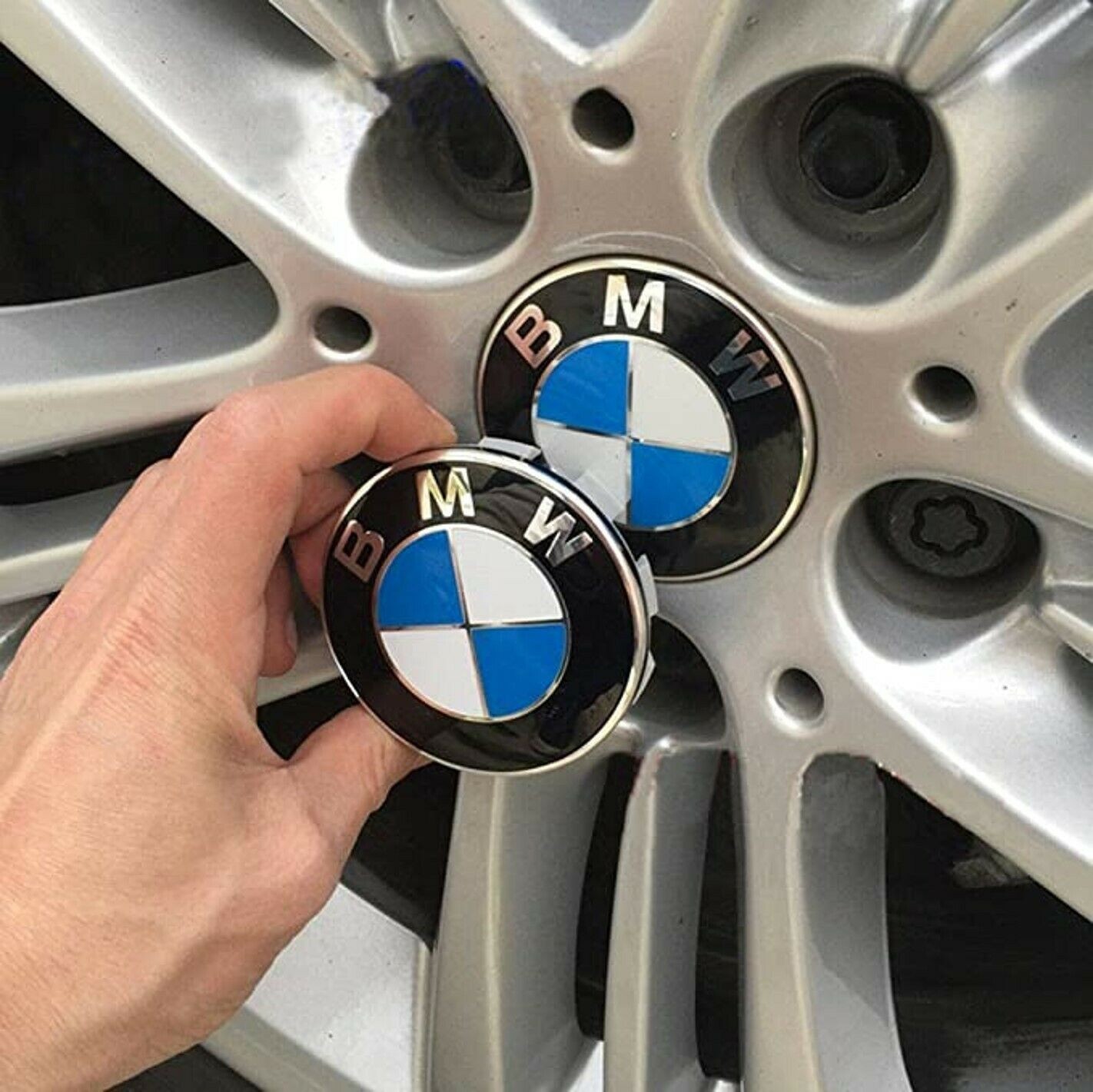 4pcs 68mm Alloy Wheel Centre Caps 1 set for E34 E36 E46 E90 BMW 1 3 5 7 Series 