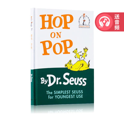 The original English childrens picture book hop on pop hardcover jumps around Dr Seuss susss book list childrens Enlightenment learning English version parent-child education interactive learning