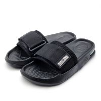 รองเท้าแตะ POLO HILL สำหรับผู้ชายน้ำหนักเบา Velcro Air Slide PMSS-MS492 (สีดำ/ สีเขียว)