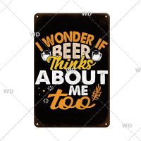 Funny Beer Tin Signs Shop Cold Beer Service Here Advertising Poster Retro Vintage Decorative Plaque Metal Plate Man Cave Decor