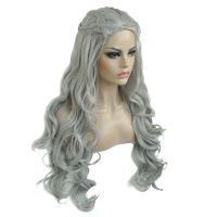 StrongBeauty Daenerys Targaryen Dragon Princess คอสเพลย์วิกผมฮาโลวีนวิกผมสังเคราะห์32 "น้ำหนักสุทธิ500G