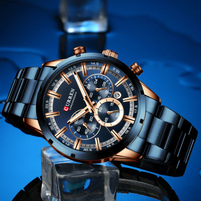 Luxury Brand CURREN Fashion Chronograph Quartz Men Watch Business Sport Waterproof Stainless Steel Watch Men Male Clocks Relogio