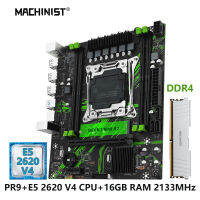 MACHINIST X99 PR9 Motherboard Combo Set LGA 2011-3 CPU Kit Xeon E5 2620 V4 Processor +DDR4 16GB RAM Memory M-ATX NVME SATA M.2