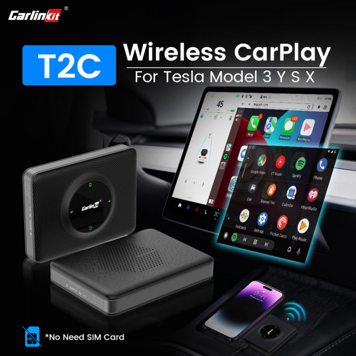 T2C Apple Carplay Tesla Adapter - Upgrade Your Tesla With Wireless Apple  Carplay/Android Auto, Carlinkit Carplay Store