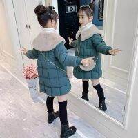 BIZOT 2023เด็กใหม่ฤดูหนาวแจ็คเก็ตสำหรับสาวเสื้อ Snowsuit ลงผ้าฝ้ายเสื้อผ้า Outerwear ยาววัยรุ่น Parka เสื้อผ้า Overcoat