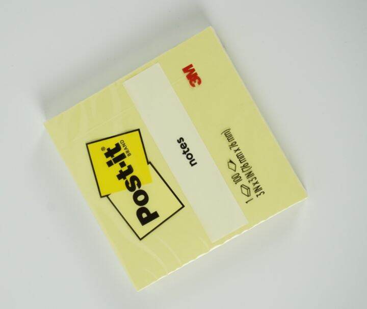 3m-post-it-654-notes-3-x-3-inch-yellow-โพสต์-อิท-โน้ต-สีเหลือง-ขนาด-3x3-นิ้ว-ของแท้-100แผ่น-แพ็ค