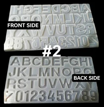 Alphabet Resin Silicone Molds Letter Number for Epoxy Molds DIY