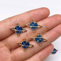 4pcs Alloy Enamel Star Planet Enamel Charms