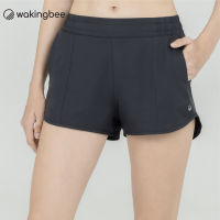 Wakingbee Swell Shorts (Black) กางเกงขาสั้น ออกกำลังกาย วิ่ง ทรงสวย มีกระเป๋า ผ้าเบา แห้งเร็ว ใส่สบาย