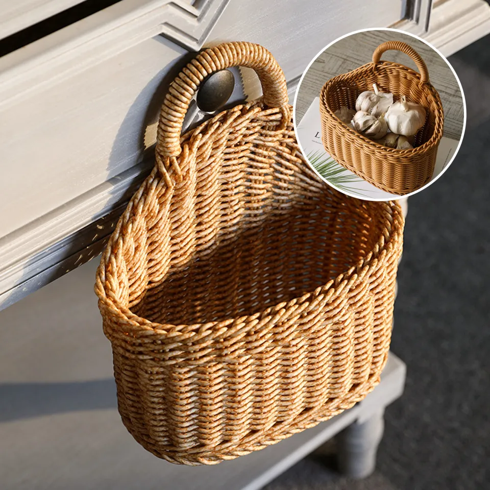 Small Organizer Basket | Amish Woven Wicker Decorative Storage