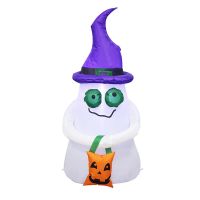 1.2M Halloween Inflatable Ghost Scary for Halloween Home Yard Ornaments Stage Prop