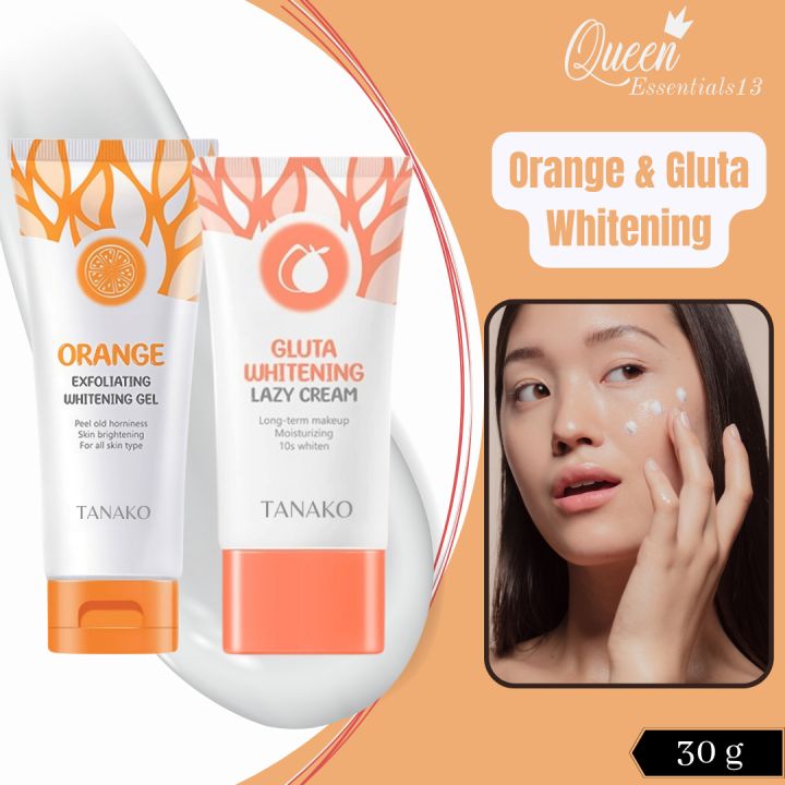 ORGINAL Gluta Whitening Lazy Cream / Orange Exfoliating Whitening Gel