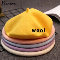 Wool Thick Berets Artist French Beret Women Painter Hat Girls Female Warm Walking Cap