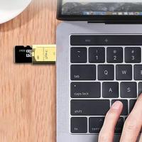 USB C S D Card Reader USB C ถึง S D Card Reader Adapter USB 2.0ถึง Type C อะแดปเตอร์ถ่ายโอนรูปภาพไฟล์เพลง Plug และ Pla ได้อย่างง่ายดาย