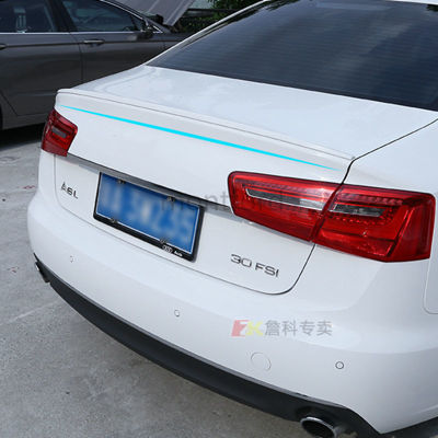 For Audi A6 C7 Spoiler 2011 2012 2013 2014 2015 2016 Exterior ABS Plastic Unpainted Primer Color Rear Boot Trunk Wing Spoiler