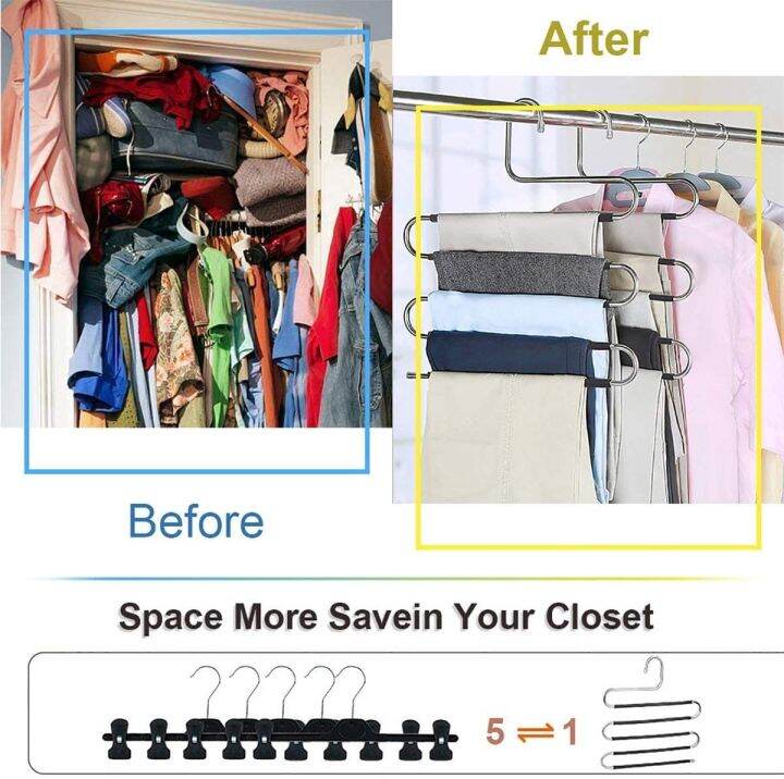 pants-hangers-non-slip-4-pack-s-shape-trousers-hangers-stainless-steel-clothes-hangers-closet-storage-organizer-for-pants-jeans-clothes-hangers-pegs