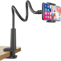 Gooseneck Cell Phone Holder Universal 360 Flexible Phone Stand Lazy Bracket Mount Clamp for all Smartphone 3.5 6.5 Device