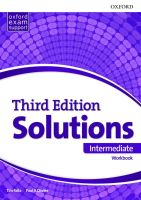 Bundanjai (หนังสือเรียนภาษาอังกฤษ Oxford) Solutions 3rd ED Intermediate Workbook (P)