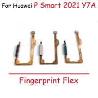 Untuk Huawei Honor 10X Lite / P Pintar 2021/Y7A/Nikmati 20 SE Tombol Rumah Sensor Sidik Jari Kabel Fleksibel Daya Kembali