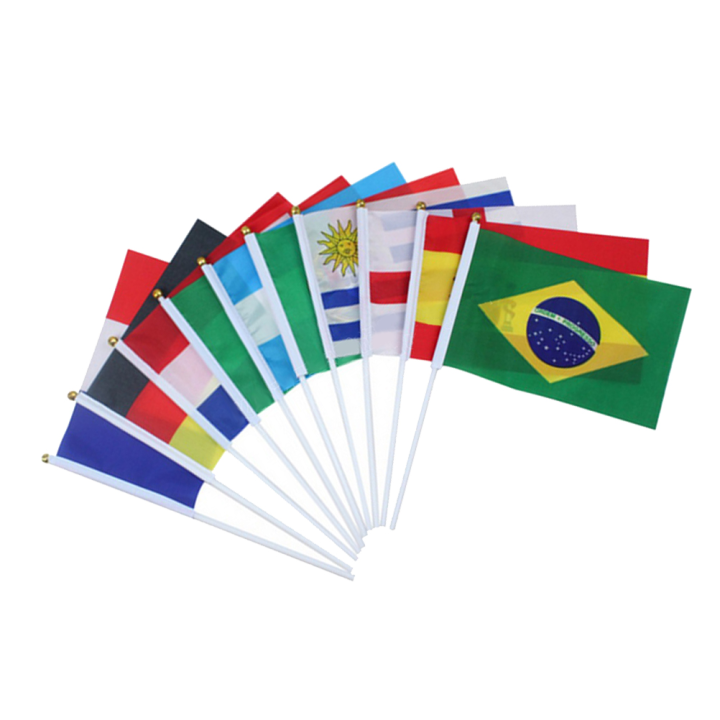 ธงธงติด-world-hand-country-heldmini-แห่งชาติถ้วยเล็กฟุตบอลยุโรป-international-buntingsticks-ไม้จิ้มฟัน