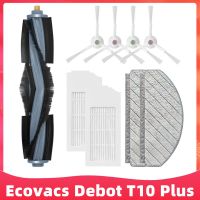 อะไหล่ทดแทนสำหรับ ECOVACS DEBOT T10บวกเครื่องดูดฝุ่นหุ่นยนต์อะไหล่อุปกรณ์เสริมแปรงหลักแปรงด้านข้างแปรงตัวกรอง Hepa เศษผ้า