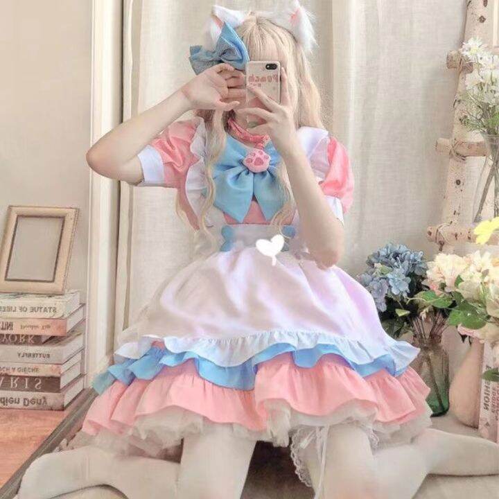 pink-women-maid-outfit-anime-long-dress-black-and-white-apron-dress-lolita-dresses-men-cafe-costume-cosplay-costume