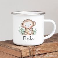 【hot】☏▦◄ Personalized name Cup for Camping Enamel with Name Gifts Kid