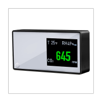 จอภาพ CO2ตัวตรวจจับคาร์บอนไดออกไซด์อเนกประสงค์แบบ3 In 1สำหรับเครื่องมือตรวจสอบสำนักงาน RV หน้าจอที่มีคุณภาพอากาศ