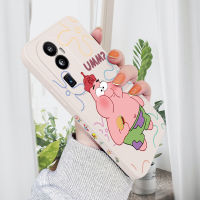 เคส HP Hpcase สำหรับ OPPO Reno10 Pro + 5G เคสโทรศัพท์ปลาดาวแพททริกน่ารักลายการ์ตูนเคสขอบสี่เหลี่ยมปลอกซิลิโคนเหลวคลุมทั้งหมดเคสป้องกันกล้อง