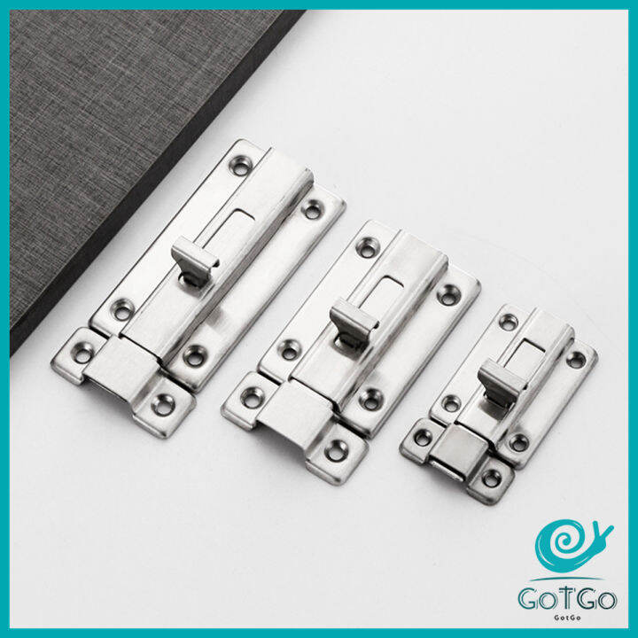 gotgo-กลอนประตู-ห้องน้ำ-สเตนเลสแท้-พร้อมสกูร-2นิ้ว-3นิ้ว-4นิ้ว-stainless-steel-locks