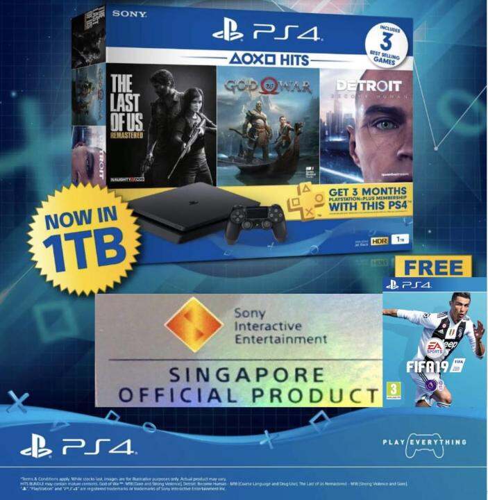 Console PlayStation 4 - Slim 1TB - Bundle FIFA 19 