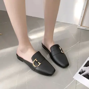 Shop Half Slip On Black Shoes For Women with great discounts and prices  online - Jan 2024