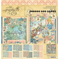 Graphic 45 Collection Pack 12"X12" : Alices Tea Party