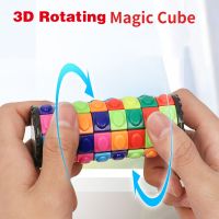 Creative 3D Rotating Sliding magic Cube Color Tower Decompression Puzzle magic Cube Child Puzzle Toy Parent-child Prop Gift