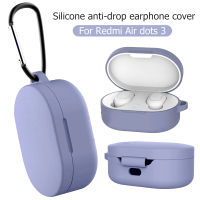 Xiaomi Redmi Airdots 3เคสหูฟังสำหรับ Redmi Airdots 3ไร้สายหูฟังบลูทูธชุดหูฟังชาร์จกล่องป้องกันสำหรับ Xiaomi Redmi Airdots 3ซิลิโคนพร้อม Buckle Hook