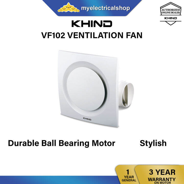 Khind Ventilation Fan VF102 Ceiling Exhaust Fan Lazada